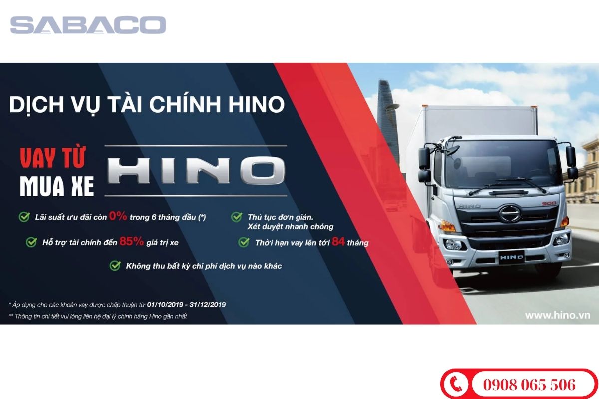 Thủ tục mua xe tải Hino trả góp
